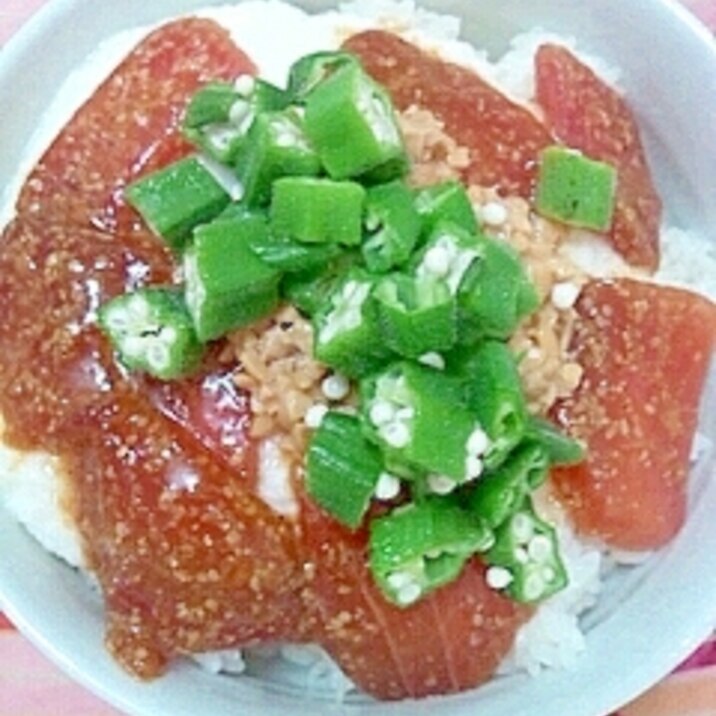 漬けまぐろ☆とろとろ丼